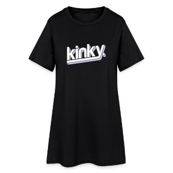 kinky - Robe T-shirt Femme - noir - Devant
