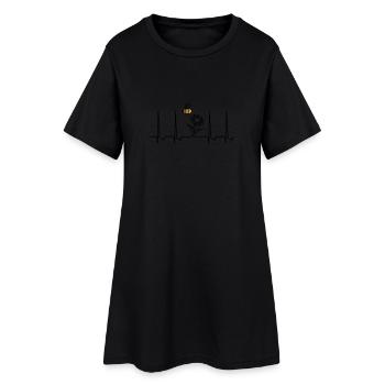 battre pour les fleurs et les abeilles / beat 4 - Robe T-shirt Femme - noir - Devant