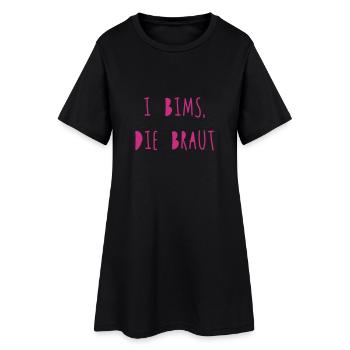 I bims, die Braut - Frauen T-Shirt-Kleid - Schwarz - Vorne