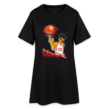 Ballon de rue - Robe T-shirt Femme - noir - Devant
