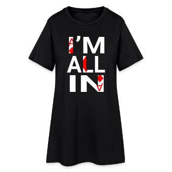 I'm All In(poker player) - Women’s T-Shirt Dress - black - Front