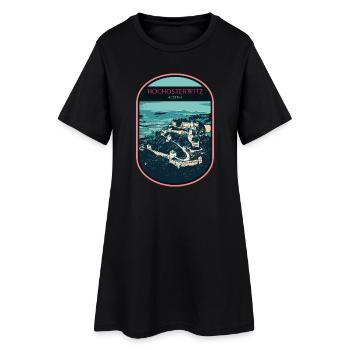 Illustration Hochosterwitz Castle, Austria - Women’s T-Shirt Dress - black - Front