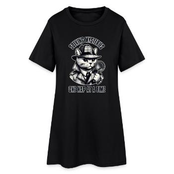 Résoudre des mystères, une sieste à la fois ! - Robe T-shirt Femme - noir - Devant