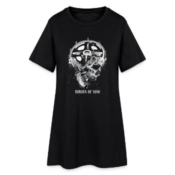 Burden of Mind Skull Wheel - Women’s T-Shirt Dress - black - Front