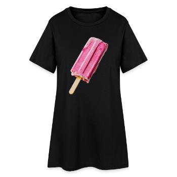 Pink cream at the STil - Women’s T-Shirt Dress - black - Front