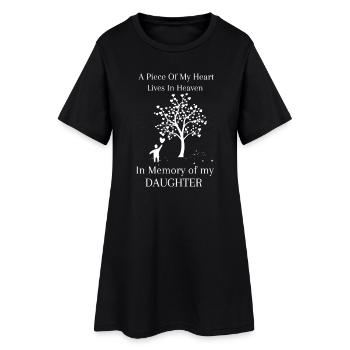 En mémoire de ma fille - Robe T-shirt Femme - noir - Devant