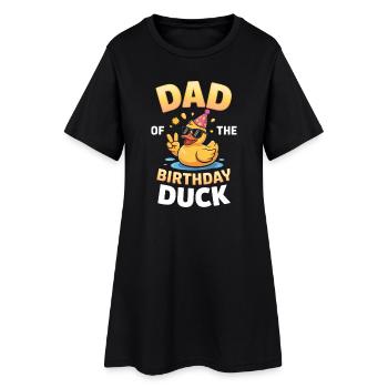 T-shirt Anniversaire Duck Dad Papa - Robe T-shirt Femme - noir - Devant