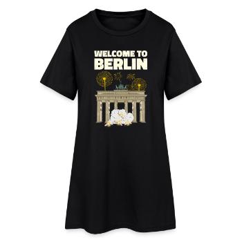 Bienvenue au réveillon du Nouvel An à Berlin - Robe T-shirt Femme - noir - Devant