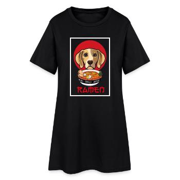 Cadeau de cuisine japonais de ramen beagle ramen japonais - Robe T-shirt Femme - noir - Devant