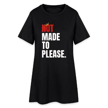 NOT1 - Frauen T-Shirt-Kleid - Schwarz - Vorne