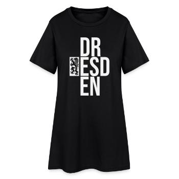 DR ESD EN - Robe T-shirt Femme - noir - Devant