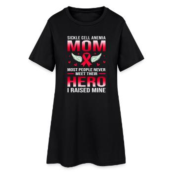 Drépanocytose - Robe T-shirt Femme - noir - Devant