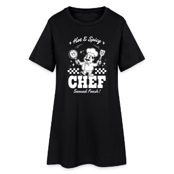 Kochzauber Piquant & Épicé - Robe T-shirt Femme - noir - Devant
