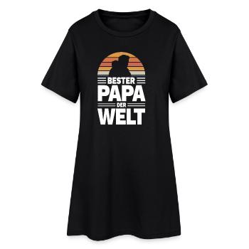 Chemise homme, Motivation de père, merci papa, bot d’amour - Robe T-shirt Femme - noir - Devant