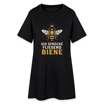 Ich spreche fließend Biene - Imker Spruch - Frauen T-Shirt-Kleid - Schwarz - Vorne