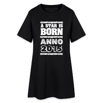 Year 2015 - Women’s T-Shirt Dress - black - Front