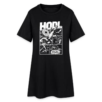 HODL Trust Me Crypto Meme - Frauen T-Shirt-Kleid - Schwarz - Vorne