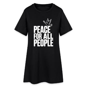 Peace For All People - Women’s T-Shirt Dress - black - Front