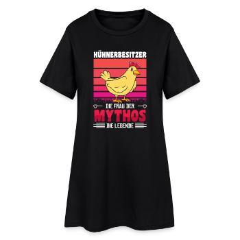 Hühnerflüsterer Huhn Hühnerhalter Hühner - Frauen T-Shirt-Kleid - Schwarz - Vorne