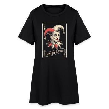 Jeck Für Immer Kölner Karneval Kölle Alaaf Kostüm - Frauen T-Shirt-Kleid - Schwarz - Vorne