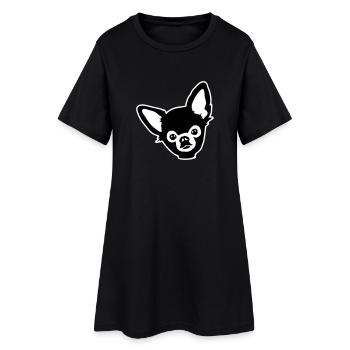 Chihuahua - Robe T-shirt Femme - noir - Devant