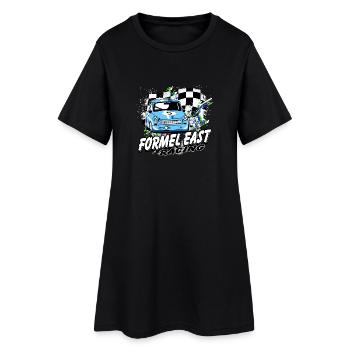 Formel East Racing - Frauen T-Shirt-Kleid - Schwarz - Vorne
