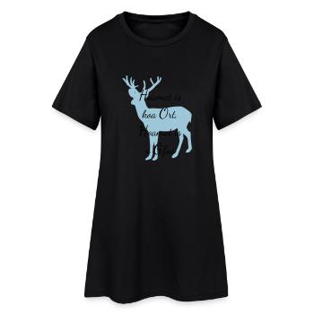 Hoamat G'fui - Frauen T-Shirt-Kleid - Schwarz - Vorne
