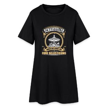 Schausteller Schaustellerin Beruf - Frauen T-Shirt-Kleid - Schwarz - Vorne