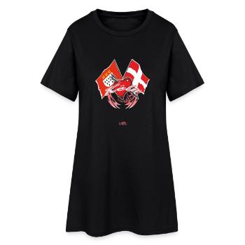 Cologne - montrer le drapeau - Robe T-shirt Femme - noir - Devant