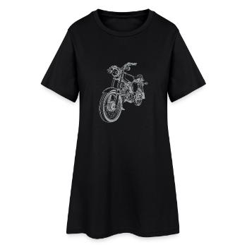 Simson S51 Silhouette Vintage ligne - Robe T-shirt Femme - noir - Devant