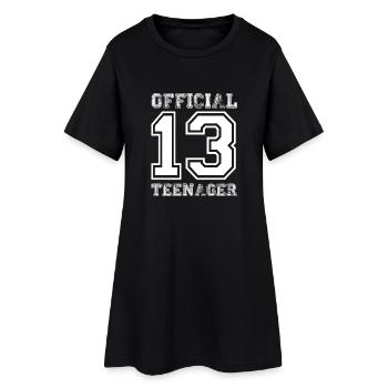 Teens officiel 13 cadeau d'anniversaire - Robe T-shirt Femme - noir - Devant