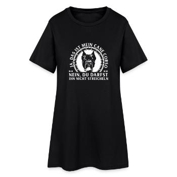 Mein Cane Corso - Frauen T-Shirt-Kleid - Schwarz - Vorne