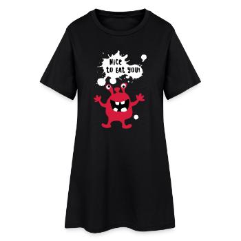 Monster Cool Comics Citations Drôle Amusant - Robe T-shirt Femme - noir - Devant