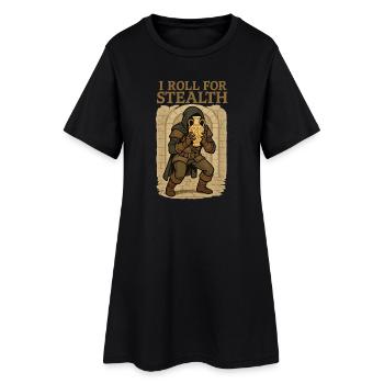 Je roule pour un voleur furtif avec un vase - Robe T-shirt Femme - noir - Devant