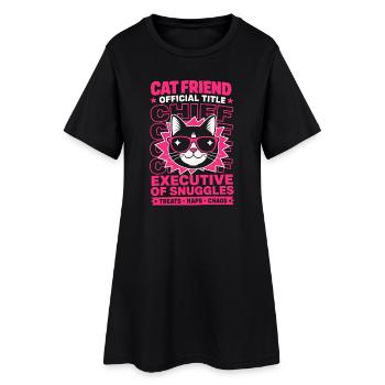 Ami chat Directeur général de Snuggles - Robe T-shirt Femme - noir - Devant