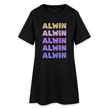 Name: Alwin - Women’s T-Shirt Dress - black - Front