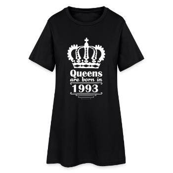 queens are born in 1993 - Frauen T-Shirt-Kleid - Schwarz - Vorne