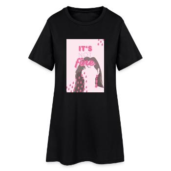 taeyeon - it's not fine ver. 1 - Frauen T-Shirt-Kleid - Schwarz - Vorne