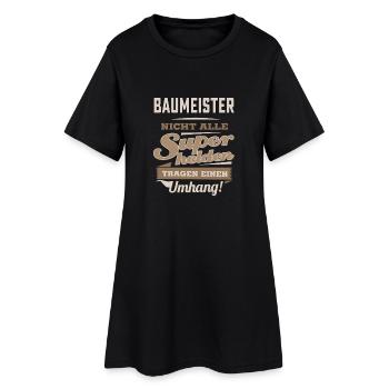 Superhelden in Sepia - Baumeister - RAHMENLOS - Frauen T-Shirt-Kleid - Schwarz - Vorne