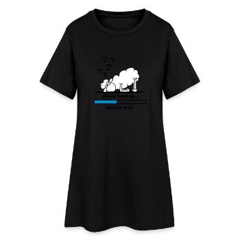 sheep loading - Women’s T-Shirt Dress - black - Front