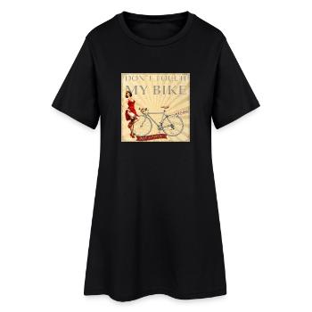 Dont touch my bike - Nobody touches my bike - Women’s T-Shirt Dress - black - Front