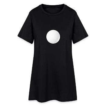 golfeur golfball aire de départ vert club de golf d'équipe - Robe T-shirt Femme - noir - Devant
