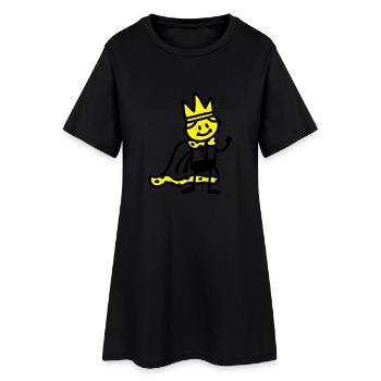 petit roi - Robe T-shirt Femme - noir - Devant