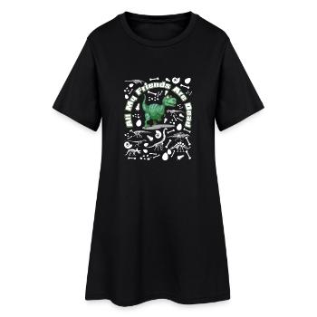 Tous mes amis sont morts (T. Rex Edition) - Robe T-shirt Femme - noir - Devant