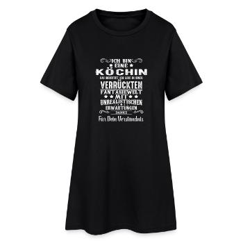 ich bin eine Köchin - Frauen T-Shirt-Kleid - Schwarz - Vorne