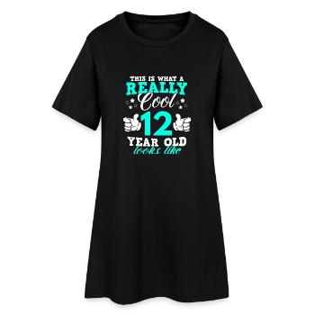 C'est ce que vraiment cool vieux regards 12 années comme - Robe T-shirt Femme - noir - Devant