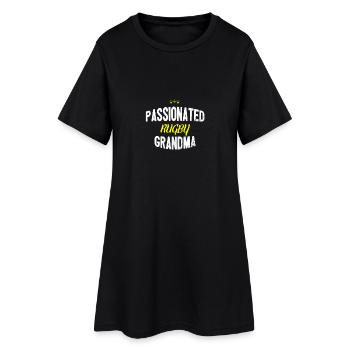 Distressed - RUGBY MAMIE Passionnée - Robe T-shirt Femme - noir - Devant
