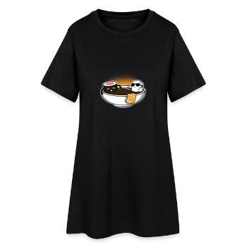 Baignoire Cadeau Sushi - Robe T-shirt Femme - noir - Devant