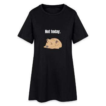 Staffordshire Bull Terrier paresseux chien fatigué cadeau - Robe T-shirt Femme - noir - Devant
