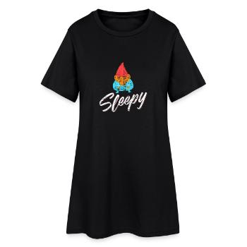 Sleepy Dwarf Distressed - Women’s T-Shirt Dress - black - Front